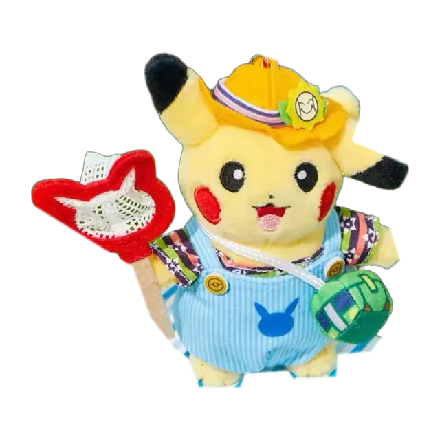 Pokémon Korea 2026 Korea Olive Young × Pokémon Pikachu in Overalls Mascot Keychain