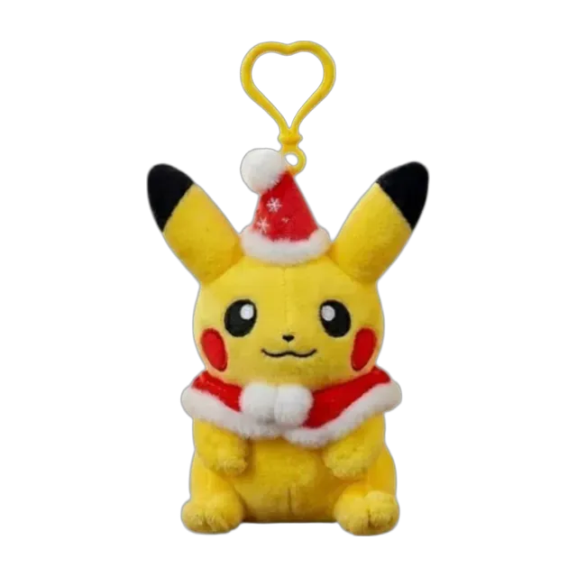 Licensed (Korea) 2026 Christmas Winter Carnival Santa Pikachu Mascot Keychain