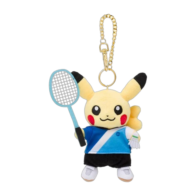 Pokémon Center 2020 Pokémon Sports Badminton Pikachu Mascot Keychain