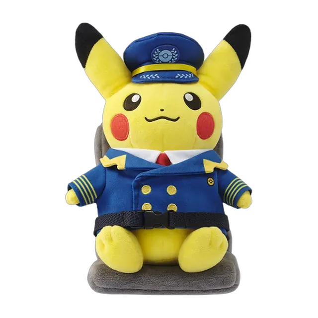 Pokémon Korea 2025 T'way Air Captain Pikachu Plush