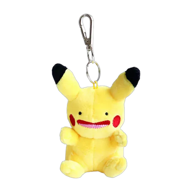 Licensed (Korea) 2025 Ditto Pikachu Mascot Keychain (Small, Sitting Version)