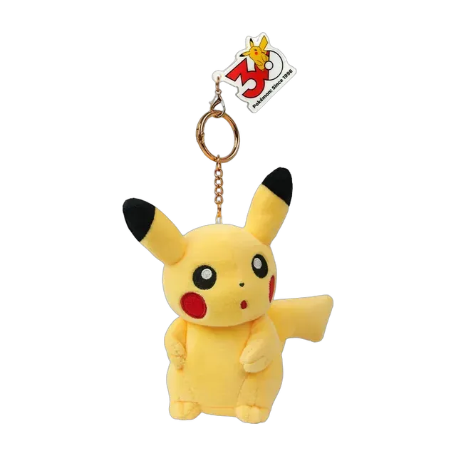 Pokémon Center 2026 30th Anniversary Expression Series Pikachu Mascot Keychain (Looking Around)
