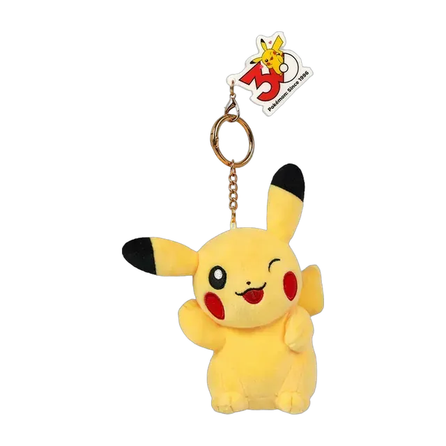 Pokémon Center 2026 30th Anniversary Expression Series Pikachu Mascot Keychain (Happy)