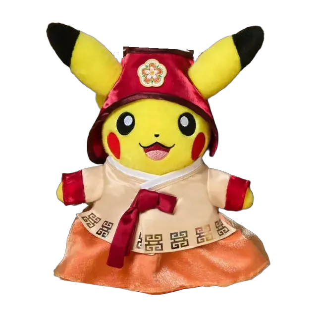 Pokémon Store 2026 Mega Festa Antique Edition Hanbok Pikachu Plush (Female)