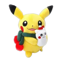 Pokémon Center 2008 Christmas Pikachu With Snowman Plush
