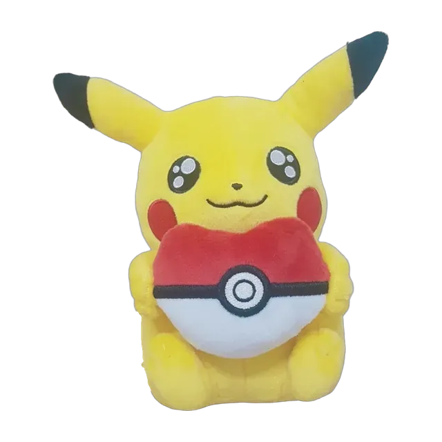 Pokémon Korea 2017 Korea Seven-Eleven Pepero Day Heart Poké Ball Pikachu Plush (Female)