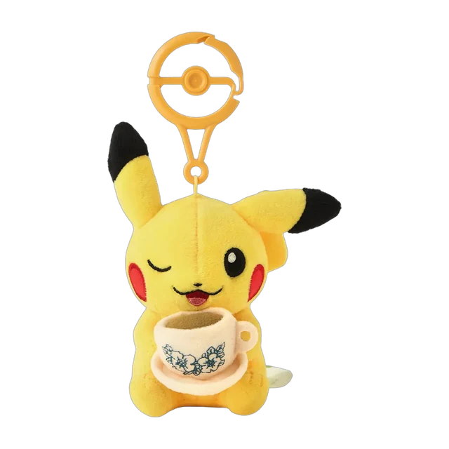 Pokémon Center 2026 Singapore Renewal Opening #2 Kopi Pikachu Mascot Keychain