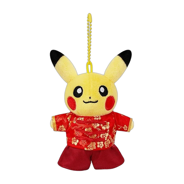 Pokémon Gym 2025 China Traditional Chinese Wedding Traditional Chinese Wedding Pikachu Mascot Keychain (Male)