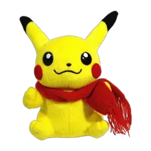 Pokémon Center 2004 Torikaekko Please Pikachu with Winter Scarf Plush