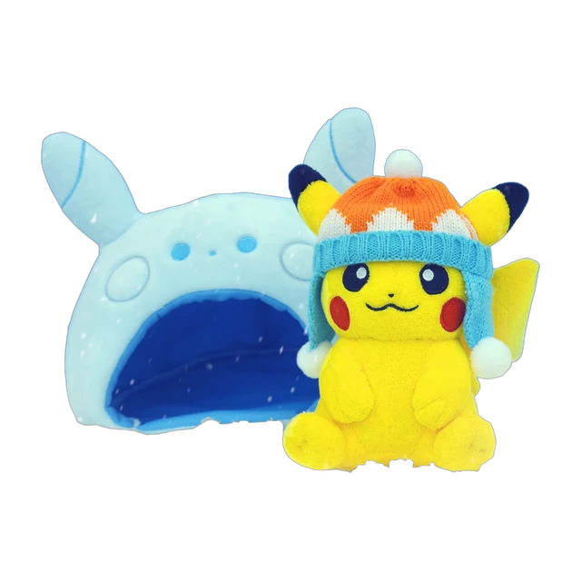 Pokémon Store 2024 Korea Winter Days Pikachu with Igloo Plush