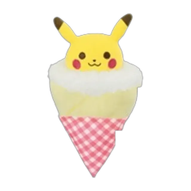 Banpresto 2017 Tea Party Summer Sweets Crepe Ice Cream Pikachu Plush