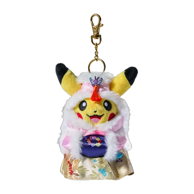 Pokémon Store 2025 Korea Hanbok Edition Version II Hanbok Pikachu Mascot Keychain (Female)