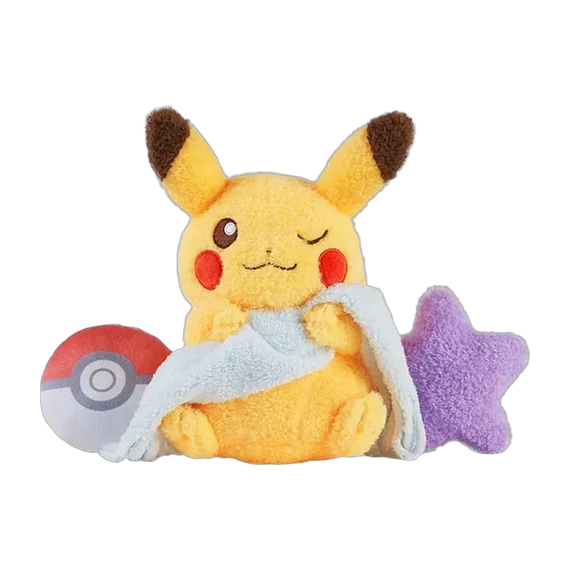 Pokémon Gym 2024 China Leisurely Painting Time Pikachu with Blanket Plush