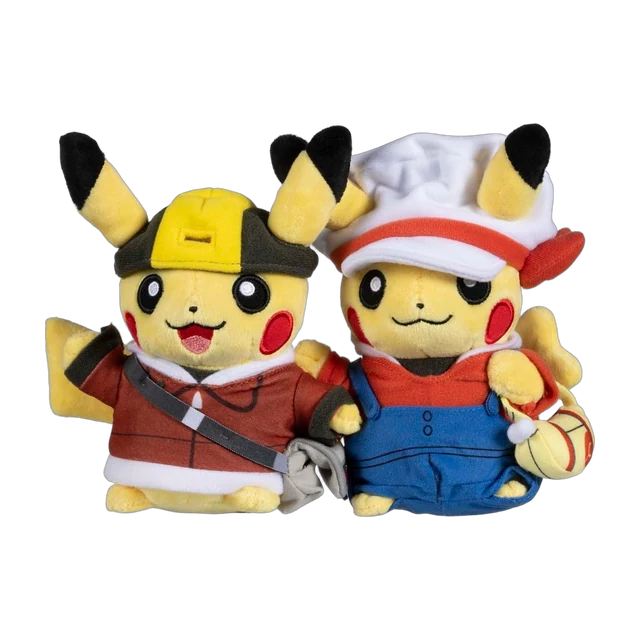 Pokémon Center 2021 USA 25th Celebration Paired Pikachu Celebrations Johto Region Pikachu Plush
