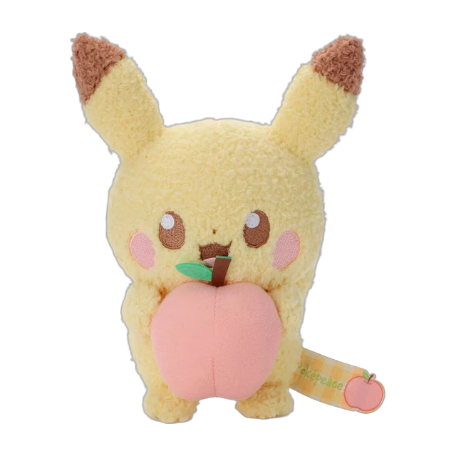 Takara Tomy 2025 PokéPeace Colorful Fruits Collection Apple Pikachu Plush