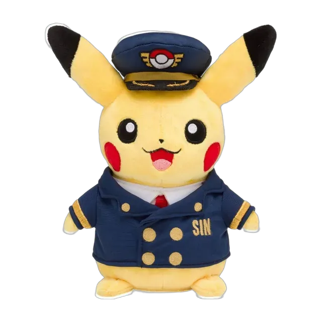 Pokémon Center 2019 Singapore Grand Opening Pilot Pikachu Plush