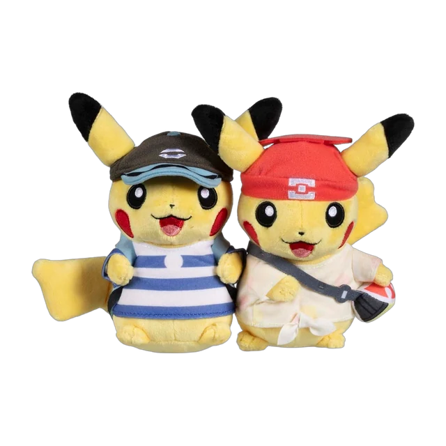 Pokémon Center 2021 USA 25th Celebration Paired Pikachu Celebrations Alola Region Pikachu Plush