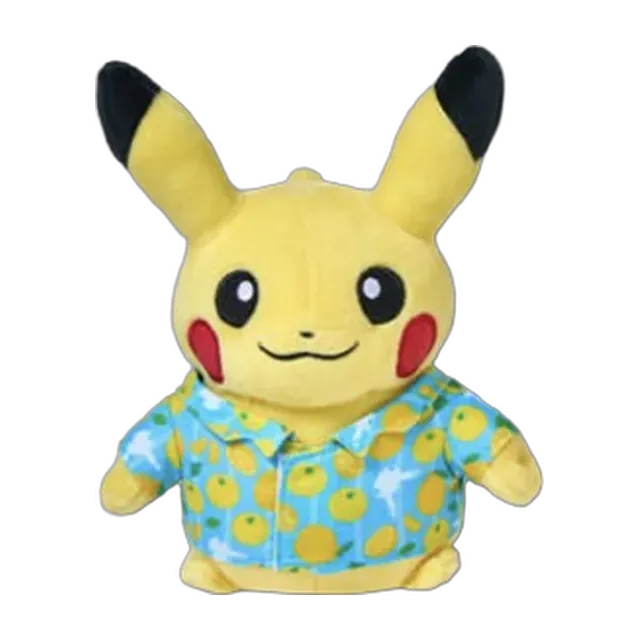 Pokémon Store 2023 Jeju Flying Pikachu Project Tangerine Shirt Pikachu Plush (Blue Shirt)