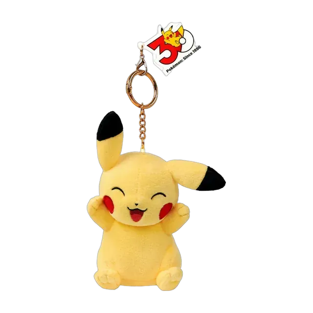 Pokémon Center 2026 30th Anniversary Expression Series Pikachu Mascot Keychain (Excited)