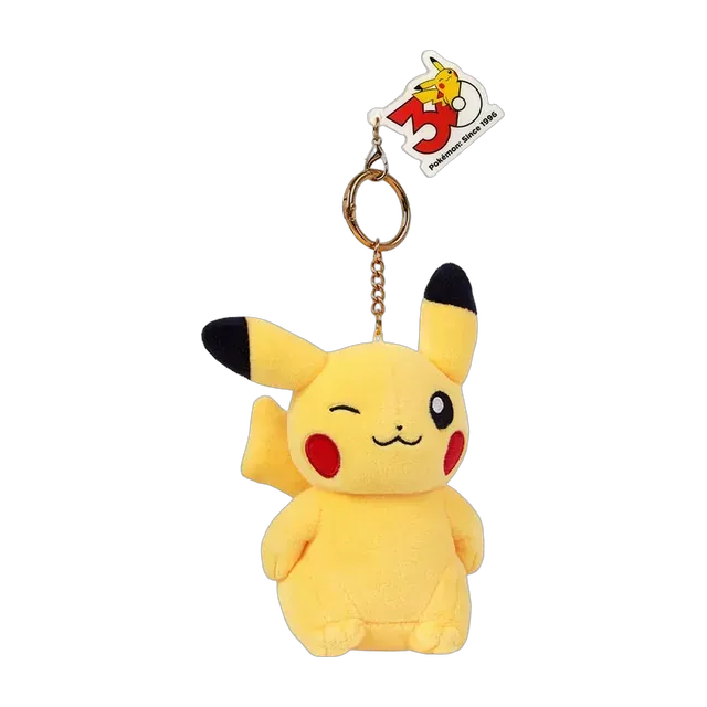 Pokémon Center 2026 30th Anniversary Expression Series Pikachu Mascot Keychain (Winking)