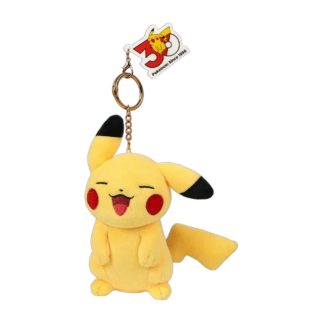 Pokémon Center 2026 30th Anniversary Expression Series Pikachu Mascot Keychain (Laughing)