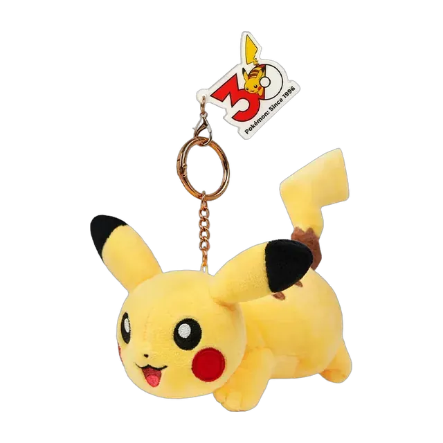 Pokémon Center 2026 30th Anniversary Expression Series Pikachu Mascot Keychain (Leaping Down)