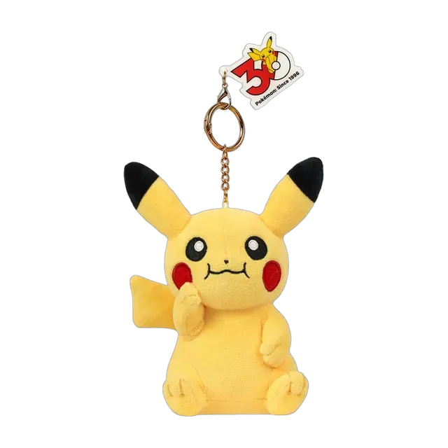 Pokémon Center 2026 30th Anniversary Expression Series Pikachu Mascot Keychain (Covering Mouth)