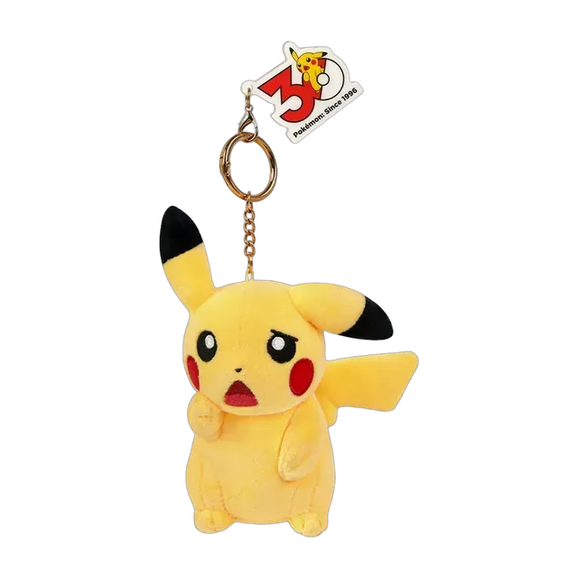 Pokémon Center 2026 30th Anniversary Expression Series Pikachu Mascot Keychain (Surprised)