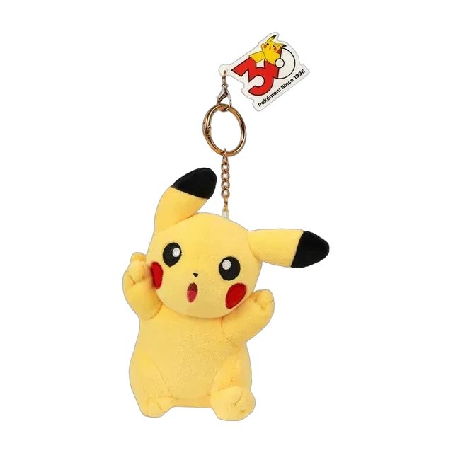 Pokémon Center 2026 30th Anniversary Expression Series Pikachu Mascot Keychain (Exercising)