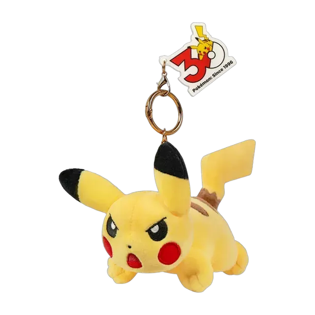 Pokémon Center 2026 30th Anniversary Expression Series Pikachu Mascot Keychain (Poised)