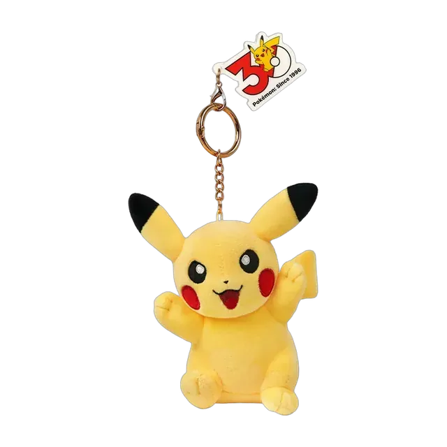 Pokémon Center 2026 30th Anniversary Expression Series Pikachu Mascot Keychain (Waving)