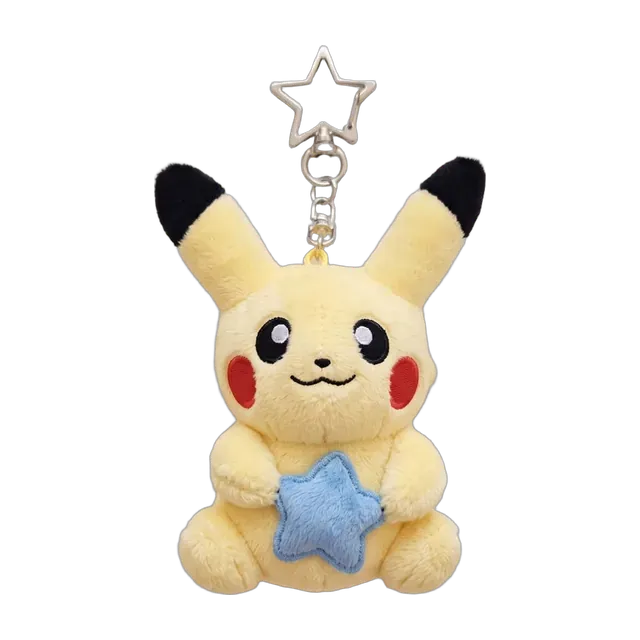 Licensed (Korea) 2026 Star Pikachu with Blue Star Mascot Keychain
