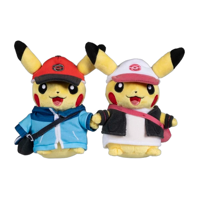 Pokémon Center 2021 USA 25th Celebration Paired Pikachu Celebrations Unova Region Pikachu Plush