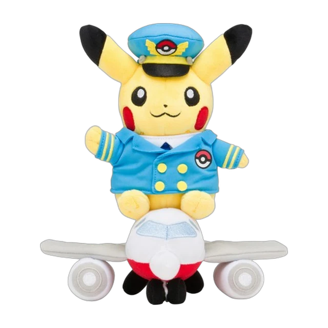Pokémon Center 2017 Pokémon Colorfultrip Airplane Pikachu Plush