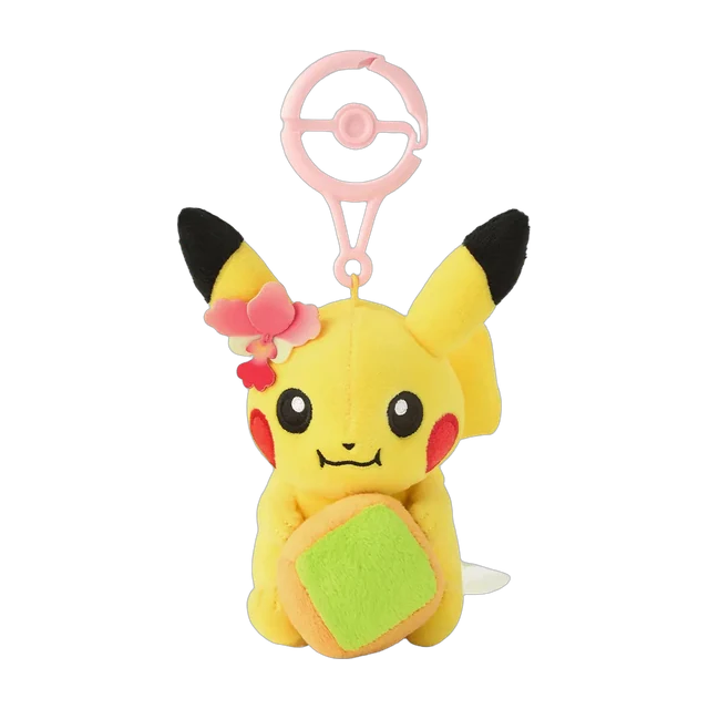 Pokémon Center 2026 Singapore Renewal Opening #2 Pandan Cake Pikachu Mascot Keychain