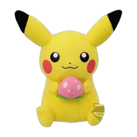 Banpresto 2014 Waku Waku Get Kuji Tall Grass Exploration Team! Pikachu with berry Plush