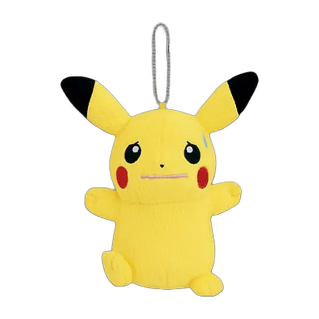 Banpresto 2015 Pikachu Mania Pikachu Mascot Keychain (Nervous)