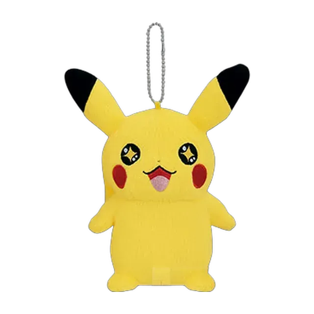 Banpresto 2015 Pikachu Mania Pikachu Mascot Keychain (Starry-Eyed)