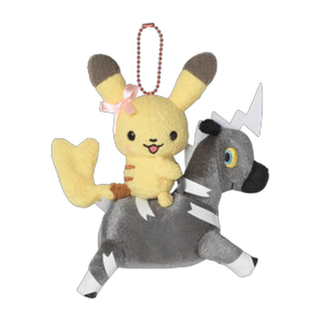 Pokémon Center 2016 Shinzi Katoh Little Tales #3 Pikachu & Blitzle Mascot Keychain