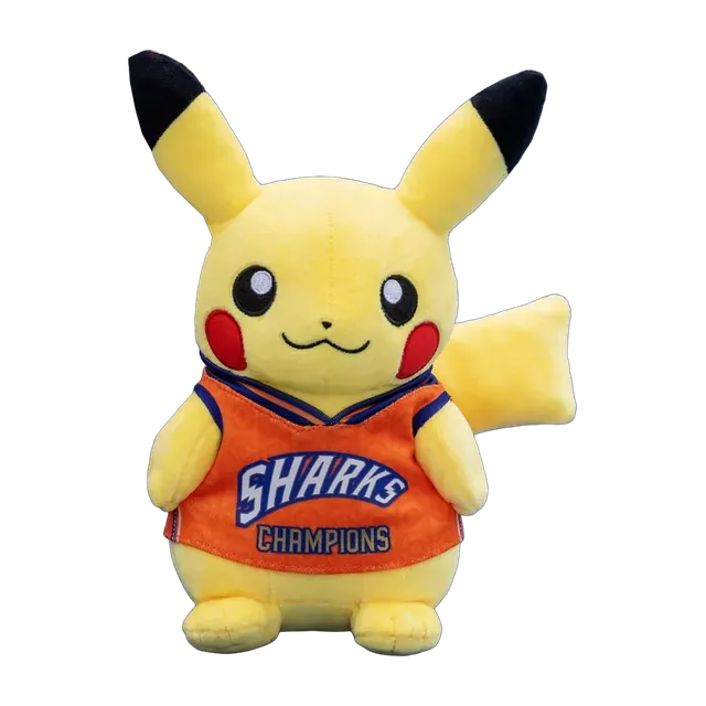 Pokémon Gym 2026 Shanghai Shanghai Sharks × Pokémon Sharks Jersey Pikachu Plush