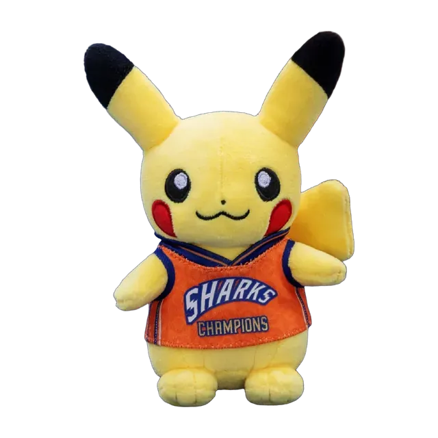 Pokémon Gym 2026 Shanghai Shanghai Sharks × Pokémon Sharks Jersey Pikachu Mascot Keychain
