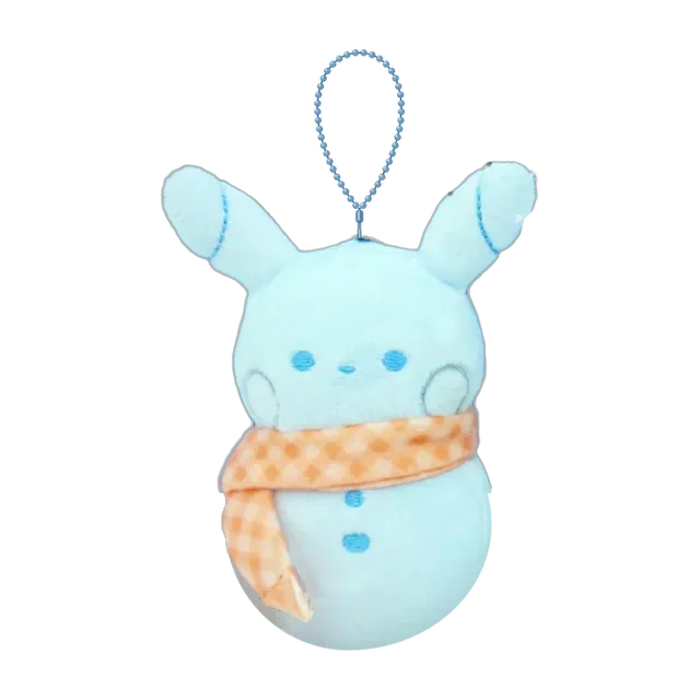 Pokémon Store 2024 Korea Winter Days Snowman Pikachu Mascot Keychain