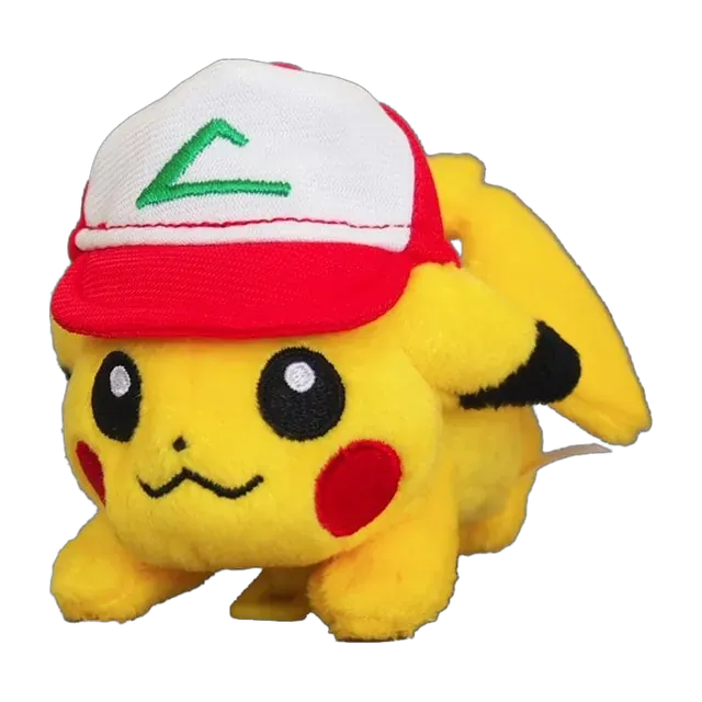 Takara Tomy 2017 Pokémon the Movie: I Choose You! Tiny Shoulder-Riding Ash Hat Pikachu Mascot Keychain (Original Cap)