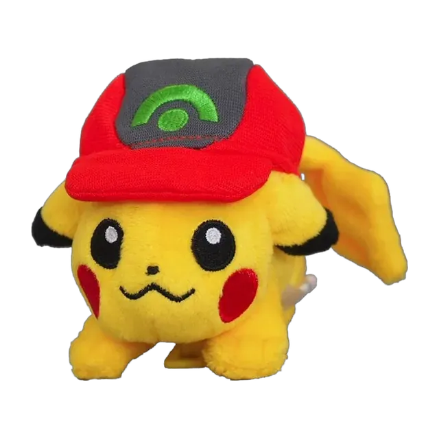 Takara Tomy 2017 Pokémon the Movie: I Choose You! Tiny Shoulder-Riding Ash Hat Pikachu Mascot Keychain (Hoenn Cap)
