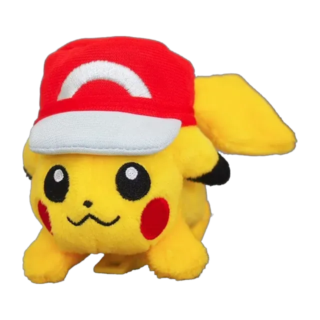 Takara Tomy 2017 Pokémon the Movie: I Choose You! Tiny Shoulder-Riding Ash Hat Pikachu Mascot Keychain (Kalos Cap)