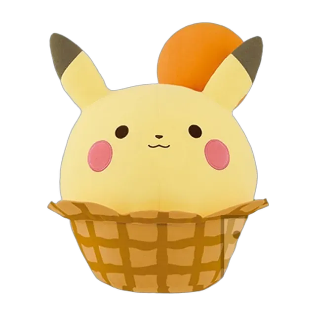 Banpresto 2017 Tea Party Ice Cream Waffle Cup Pikachu Large Plush