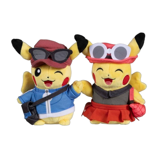 Pokémon Center 2021 USA 25th Celebration Paired Pikachu Celebrations Kalos Region Pikachu Plush