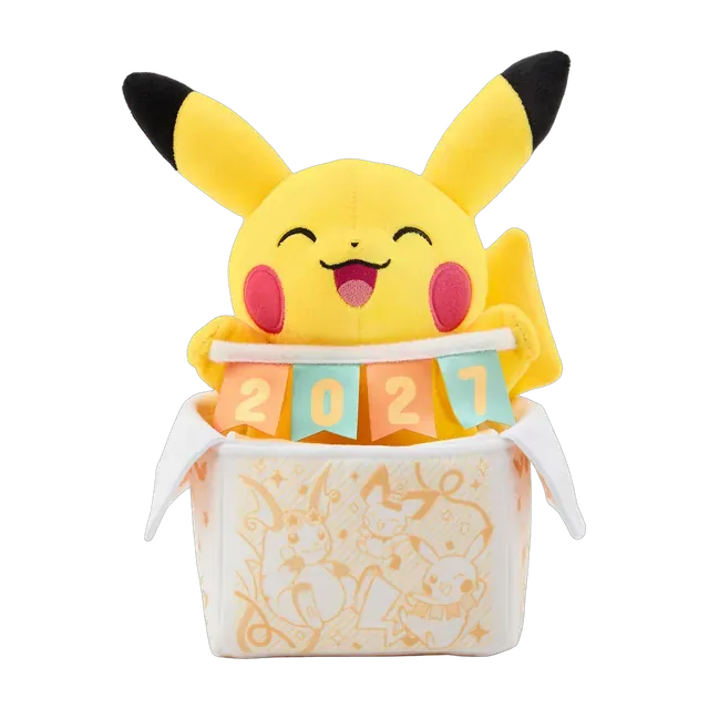 Pokémon Center 2027 New Year Pika Pika Box Surprise Pikachu Plush