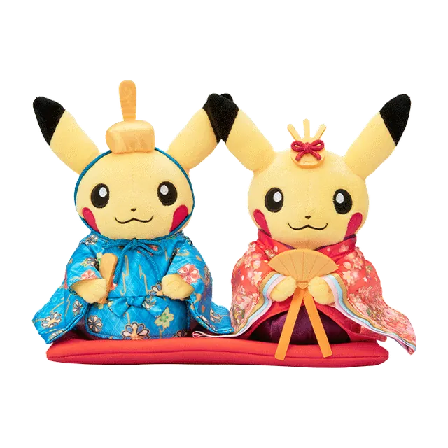 Pokémon Center 2016 Monthly Pair Pikachu March Doll Festival Pikachu Plush