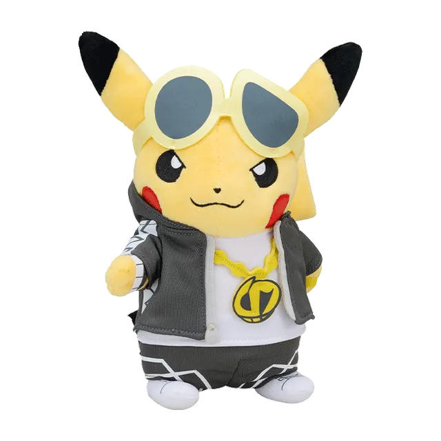 Pokémon Center 2018 Rainbow Rocket Team Skull Guzma Pikachu Plush
